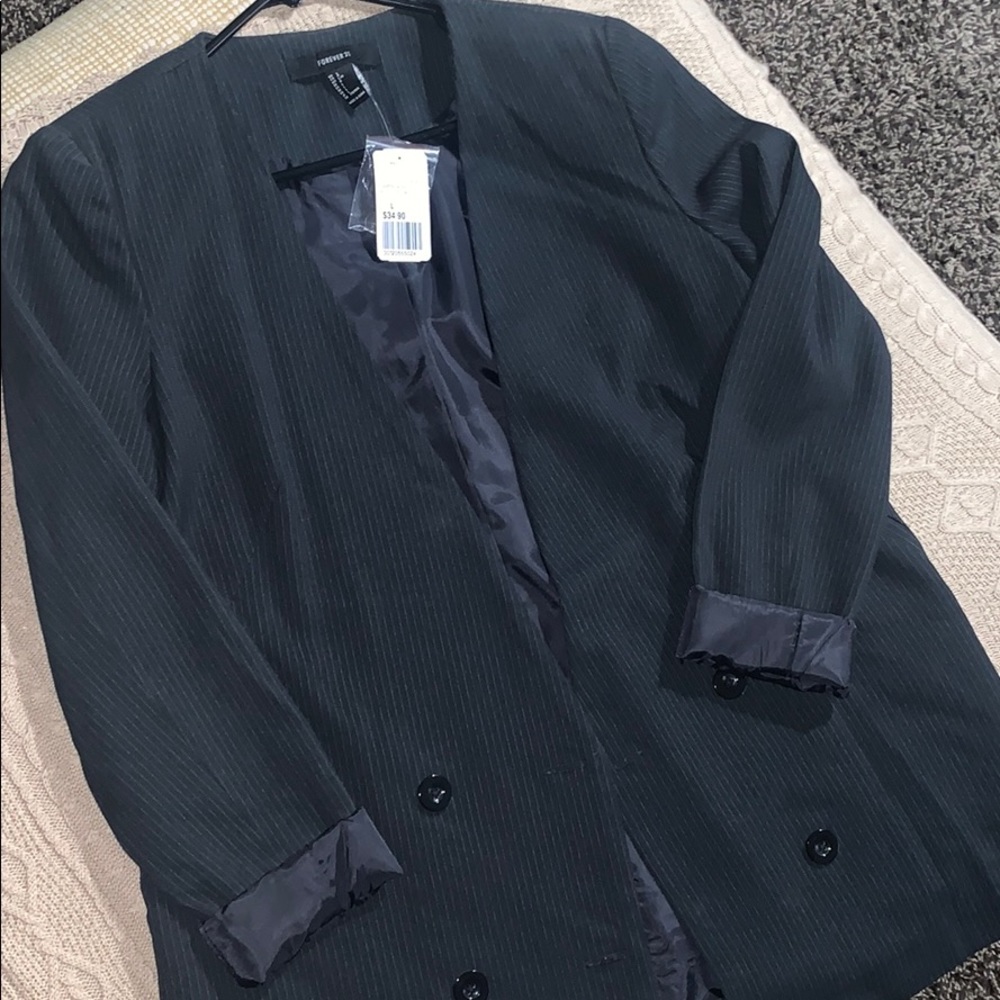 Black long blazer